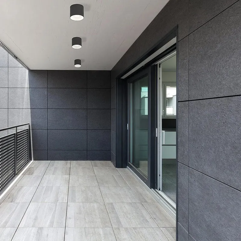 Decken-Außenlampe Hexa IP44 Grafit